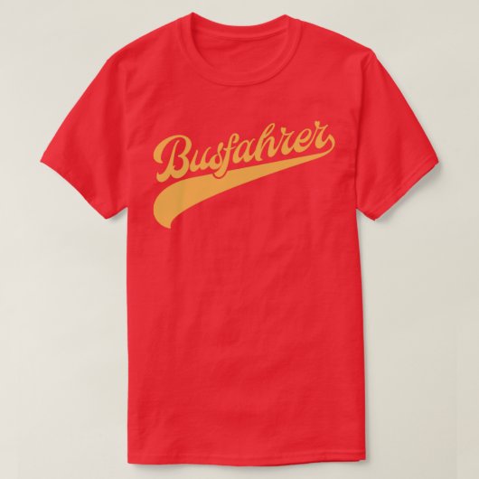 bus buschauffeur t-shirt (Design voorkant)