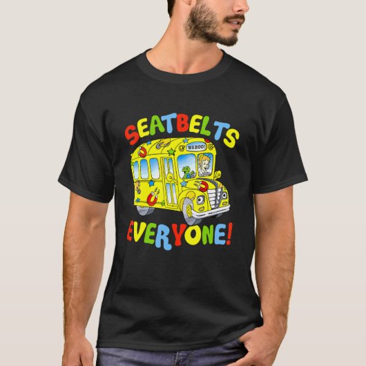 Bus Busman, iedereen grappige schoolbus T-shirt (Voorkant)
