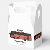 Bus cartoon illustratie bedankdoosjes (Geopend)