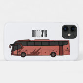 Bus cartoon illustratie Case-Mate iPhone case (Achterkant (horizontaal))