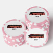 Bus cartoon illustratie poker chips (Opstapeling)