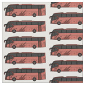 Bus cartoon illustratie stof (Close Up)