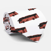 Bus cartoon illustratie stropdas (Opgerold)