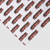 Bus cartoon illustratie tissuepapier (Detail)