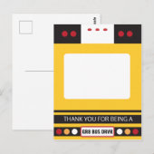 Bus Driver Appreciation Bedankt Gift Holder Briefkaart (Voorkant / Achterkant)