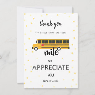 Bus Driver Appreciation grappige School Bedankkaart