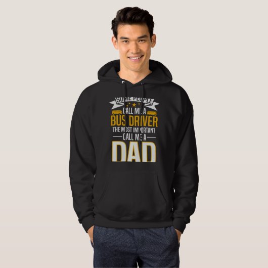Bus Driver Dad Hoodie (Voorkant volledig)