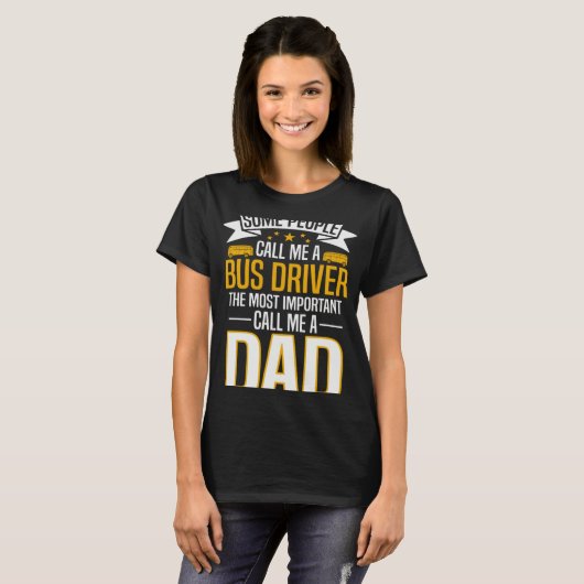 Bus Driver Dad T-shirt (Voorkant volledig)