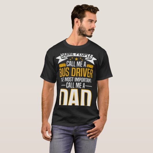 Bus Driver Dad T-shirt (Voorkant volledig)