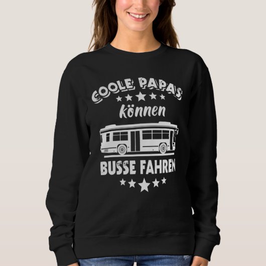 Bus Driver Dad Work Bus Driving Licence Gezegden B Trui (Voorkant)