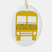 Bus Driver Day door Dag Yellow Bus Keramisch Ornament (Rechts)