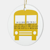 Bus Driver Day door Dag Yellow Bus Keramisch Ornament (Links)
