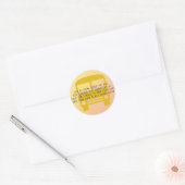 Bus Driver Day door Dag Yellow Bus Ronde Sticker (Envelop)