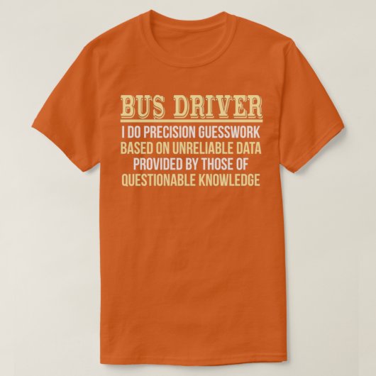 Bus Driver Definition 3 T-shirt (Design voorkant)