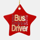 bus driver extraordinaire keramisch ornament (Voorkant)