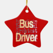 bus driver extraordinaire keramisch ornament (Achterkant)