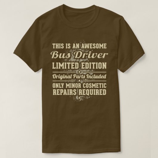 Bus Driver Funny Job Gift T-shirt (Design voorkant)
