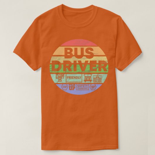 Bus driver gezegde bus schoolbuscadeau 2 t-shirt (Design voorkant)
