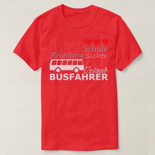 Bus driver gift Bus-driver kerstcadeau T-shirt (Design voorkant)