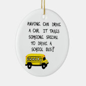 Bus Driver Gift Ornament - Offerte met schoolbus (Rechts)