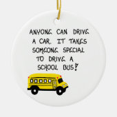 Bus Driver Gift Ornament - Offerte met schoolbus (Voorkant)