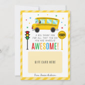 Bus Driver Gift Waardering Dank u Kaarthouder Kaart (Voorkant)