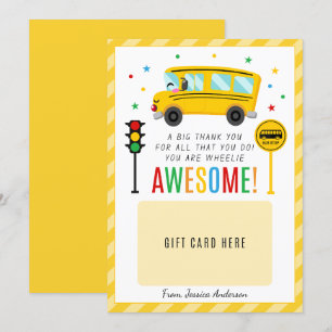 Bus Driver Gift Waardering Dank u Kaarthouder Kaart