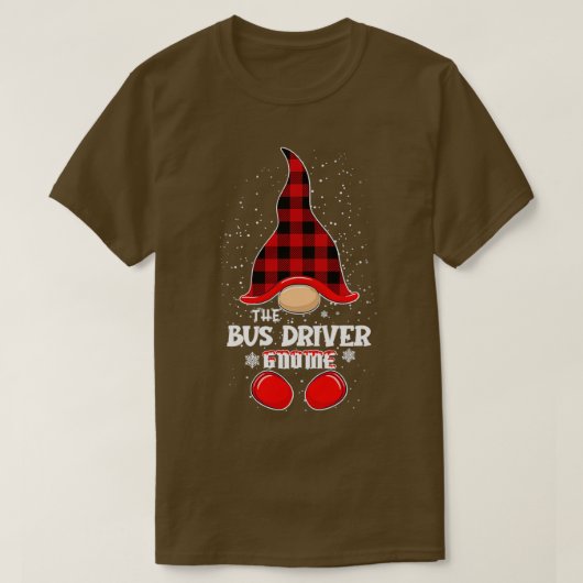Bus Driver Gnome Buffalo Pset T-shirt (Design voorkant)