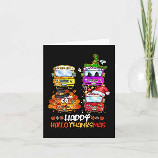 Bus Driver Happy Hanksmas Thanksgiving Chris Kaart (Voorkant)