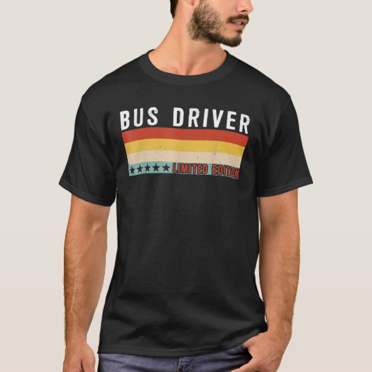 BUS DRIVER Job Title Professional Birthday T-shirt (Voorkant)
