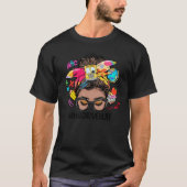 Bus Driver Life Messine Bun Black Women Terug naar T-shirt (Voorkant)
