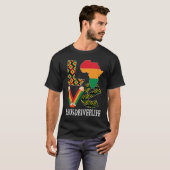Bus Driver Love Map African American Black History T-shirt (Voorkant volledig)