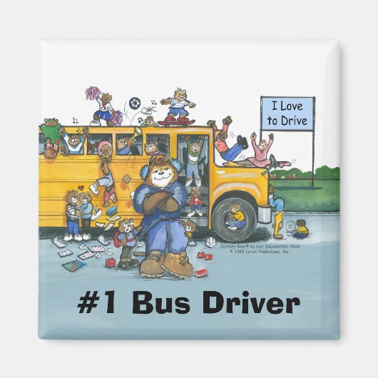 Bus Driver Magnet (Voorkant)