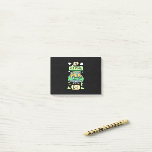 Bus Driver Omg Stop Talking Post-it® Notes (Op bureau)