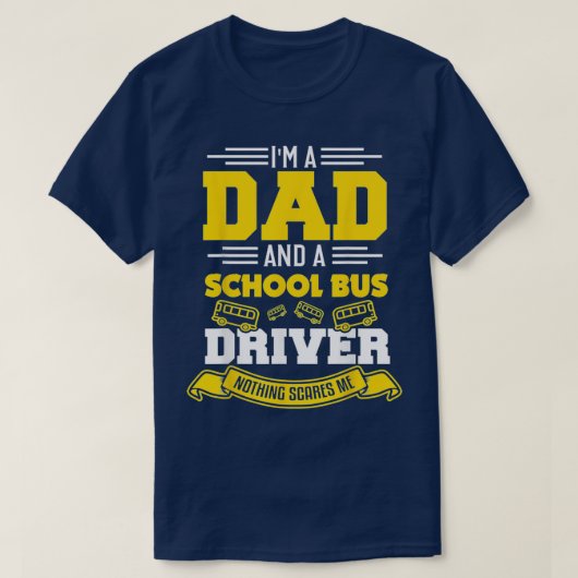 Bus Driver Pap Funny Pap School Bus Stuft Gift T-shirt (Design voorkant)