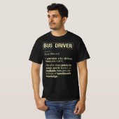 Bus Driver Real American Definition T-shirt (Voorkant volledig)