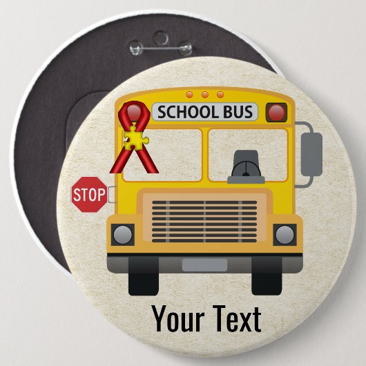 Bus Driver Round Button (Voorkant /achterkant)