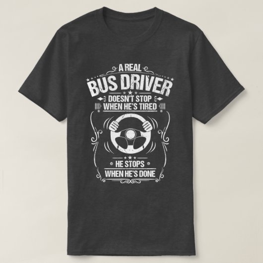 Bus Driver School Bus Driver Gift Cadeau Busman T-shirt (Design voorkant)