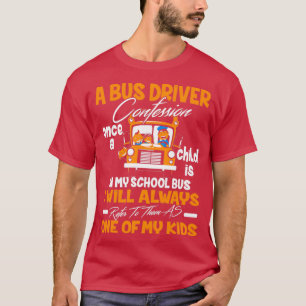 Bus driver school cadeau grappig schoolcadeau teru t-shirt