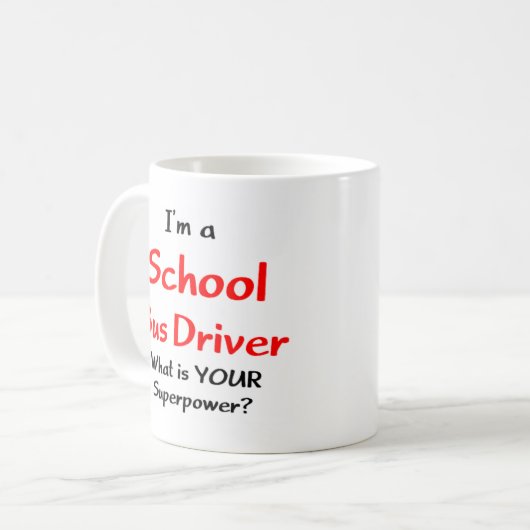 bus driver, school koffiemok (Voorkant links)
