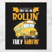 Bus Driver See Me Rollin Wijn Etiket (Enkel label)