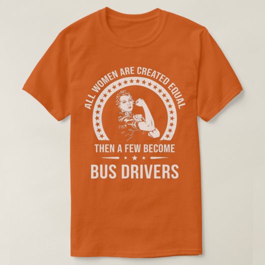 Bus Driver Shirt voor vrouwelijke buschauffeur (Design voorkant)