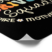 Bus Driver Squad Waardering Week Terug naar School Poster (Hoek)