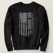 Bus Driver USA Flag Distressed design Trui (Design voorkant)