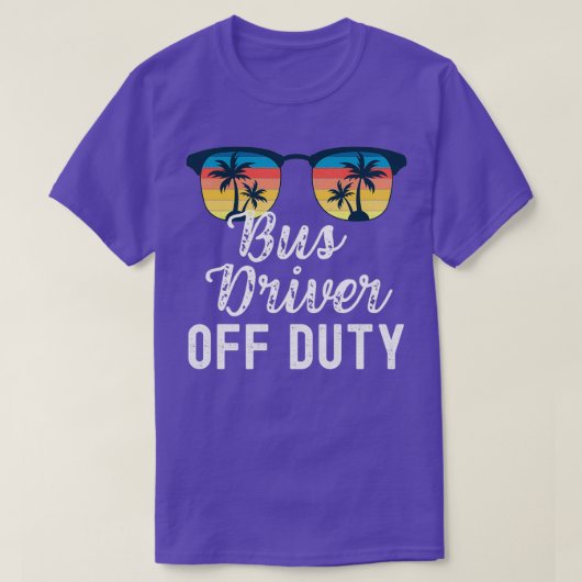 Bus Driver voor een grappige zonsondergang T-shirt (Design voorkant)