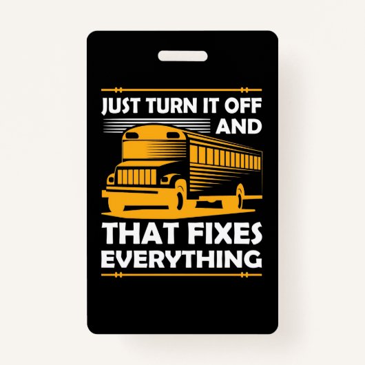 Bus-driver zet hem uit badge (Voorkant)