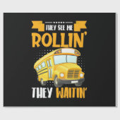 Bus Driver Zie Me Rollin Cadeaupapier (Vlak)