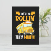 Bus Driver Zie Me Rollin Save The Date (Staand voorkant)