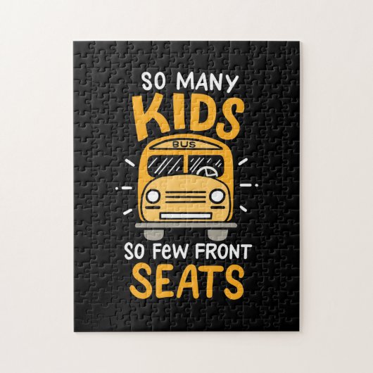 Bus driver Zoveel Kinderen Legpuzzel (Verticaal)