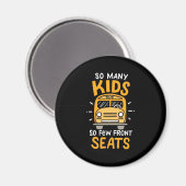 Bus driver Zoveel Kinderen Magneet (Voorkant / Achterkant)